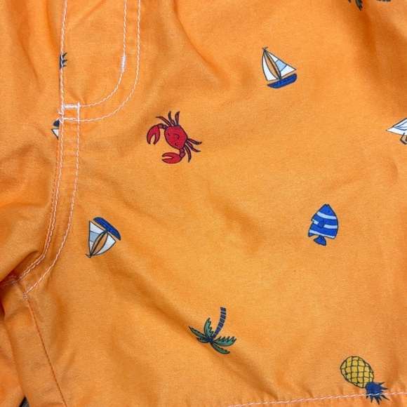 NWOT Carter's 24mo Orange Swim Shorts with Nautical Design. Offers welcome! - Picture 5 of 8